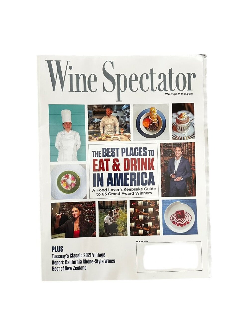 Wine Spectator October 31 2024 Best Places to Eat Drink America Restaurants